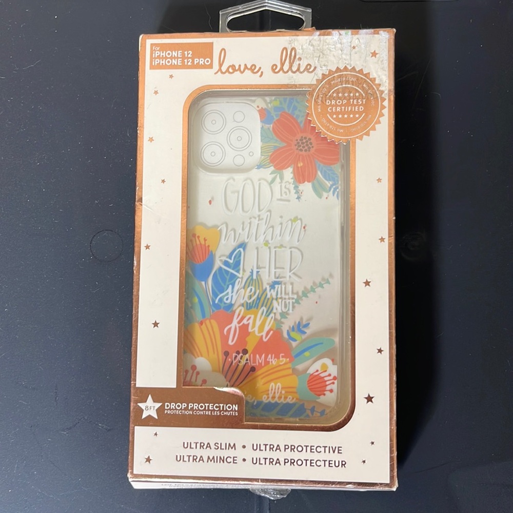 This is an iPhone 12 or 12 pro case for drop protection.